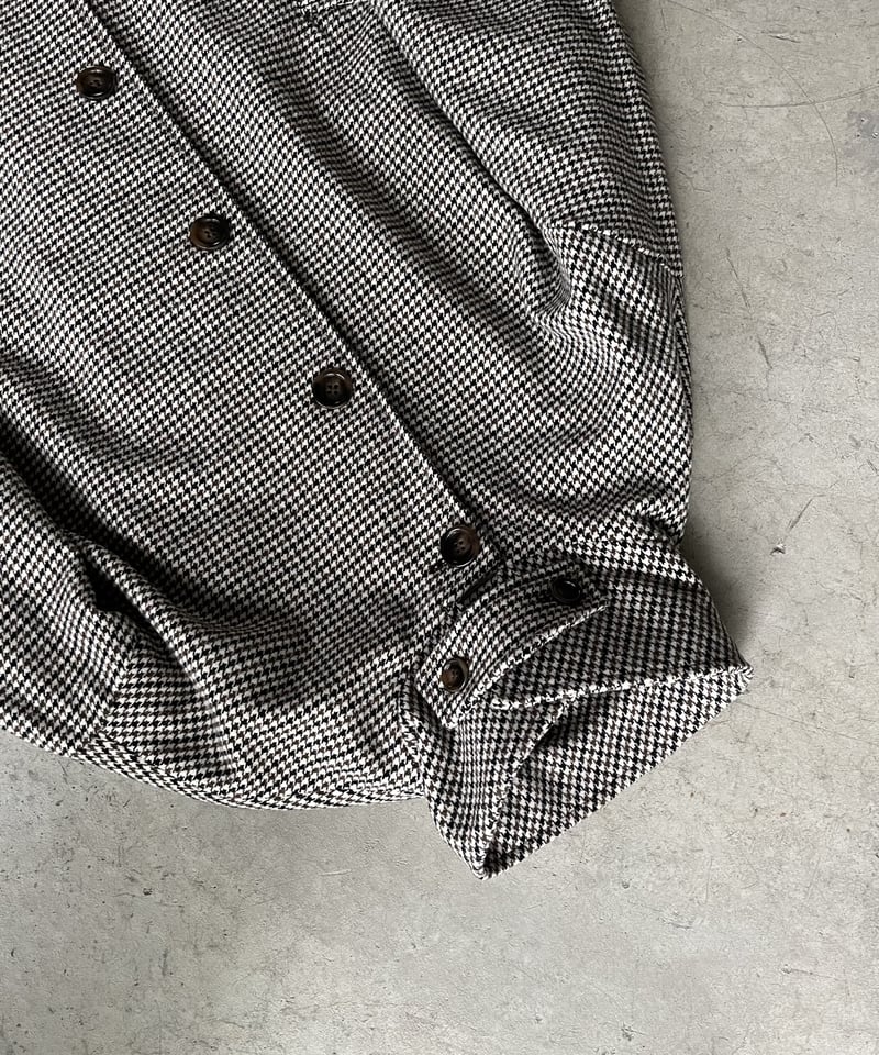 wool mix soutien collar plaid coat | F A S H I R U