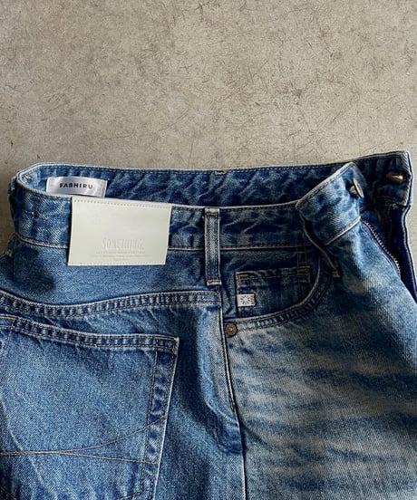 ［FASHIRU × SOMETHING］baggy fit Jeans(Japan made)/3size/3color