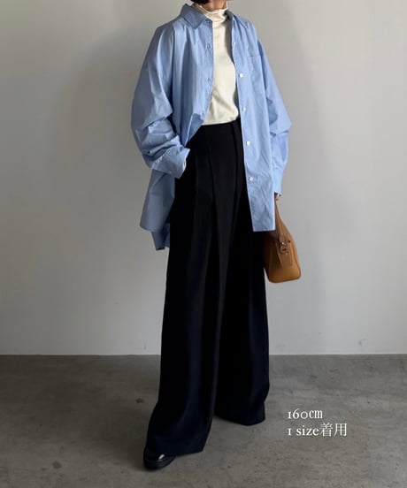 two tuck tencel wide slacks/2size/3color