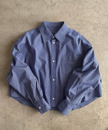 bias pocket check shirts(lightweight)【original color】/2color
