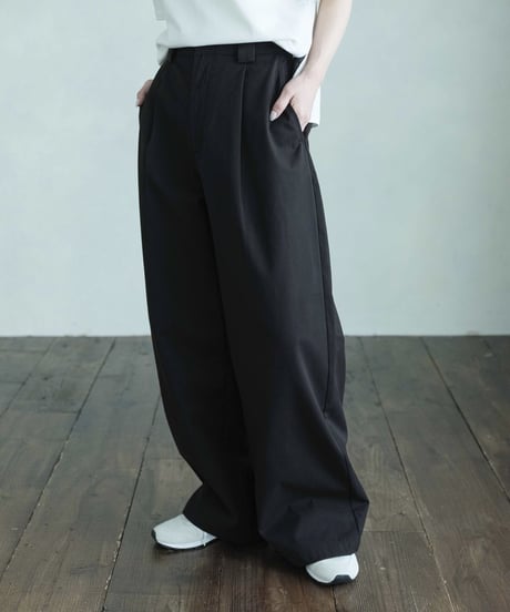tuck wide chino pants/2color/2size