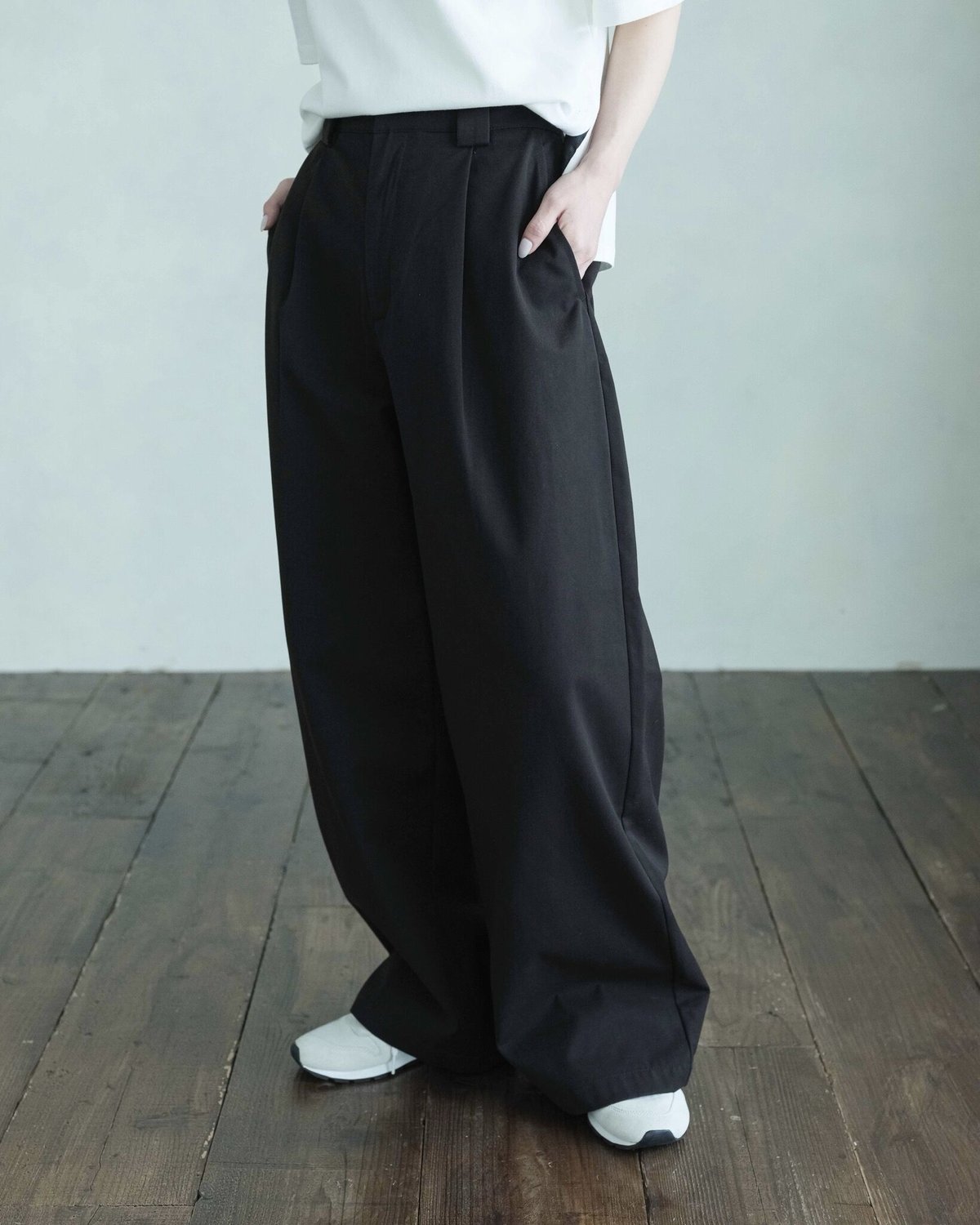 tuck wide chino pants/2color/2size | F A S H I R U tuck wide chino pants/2color/2size | F A S H I R U