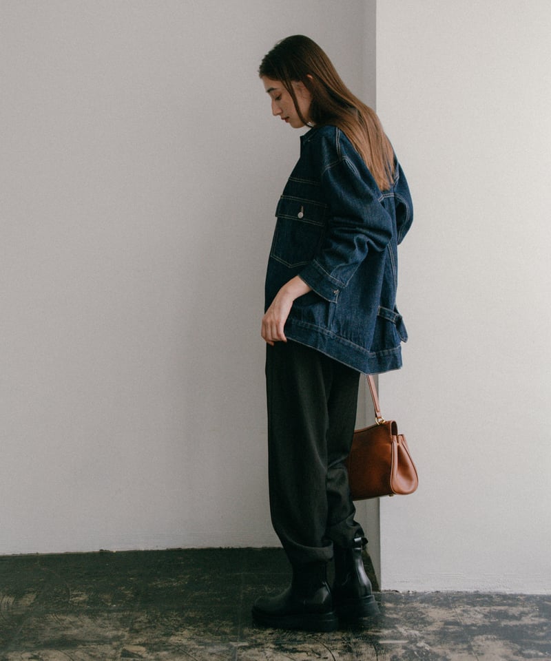 FASHIRU デニムブルゾン oversized denim jacket/2color（setup対応） | F A S