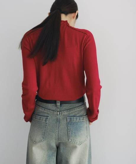 【FINE】high neck knit sweater/6color