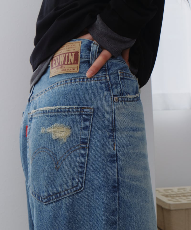 FASHIRU × EDWIN］vintage wide straight denim(Ja