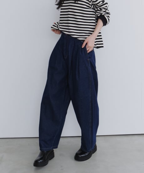 wide tapered denim / 2color / 3size
