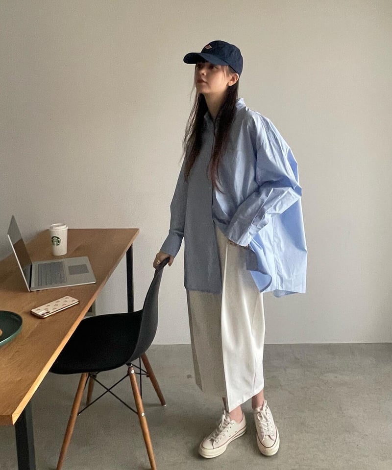 予約】oversized blue shirt | F A S H I R U