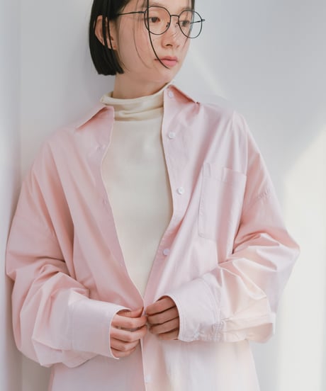 oversize shirt （white/yellow/pink）/3color