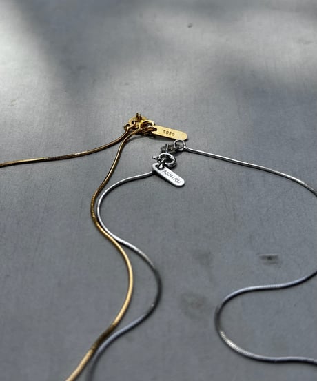 silver925 snake choker/2color