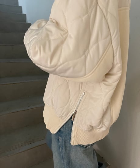 quilted docking pullover/2color