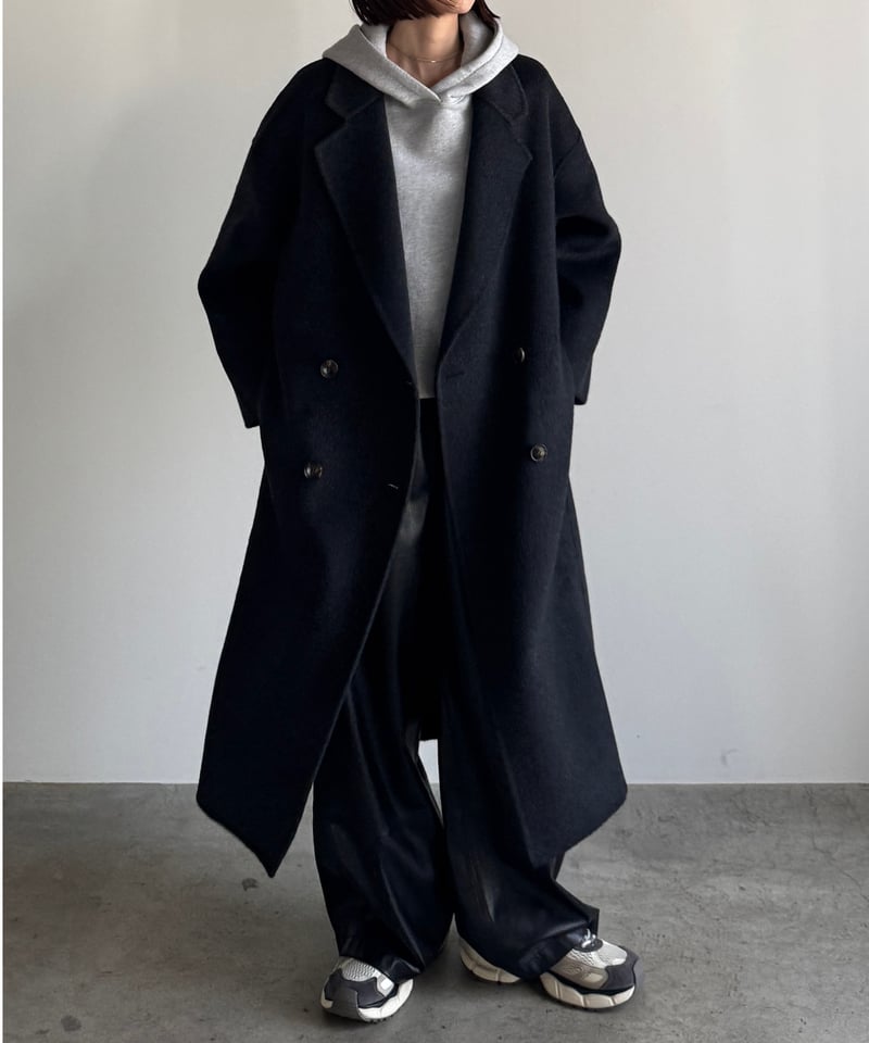 wool double face long coat /3color | F A S H I R U