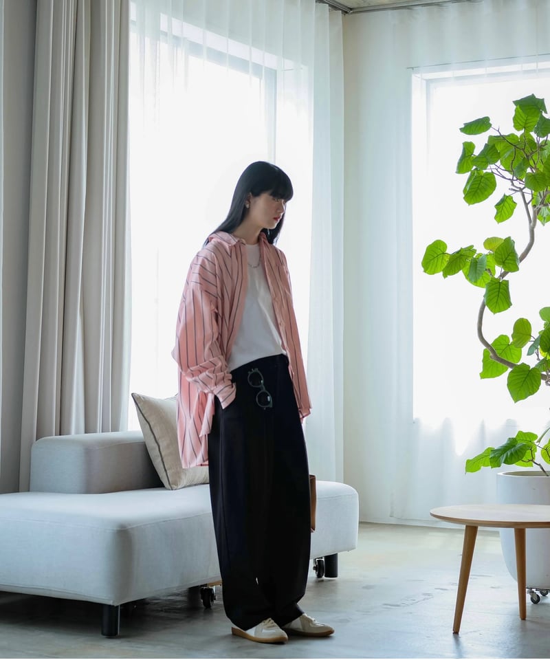 dry touch curve pants/2size/2color | F A S H I R U