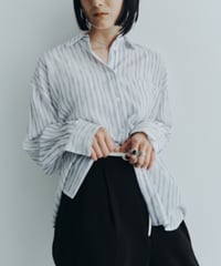 【FINE】rayon stripe over shirt