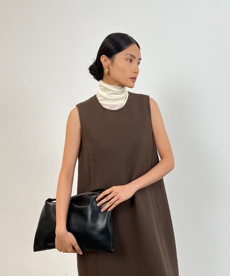 【FINE】wool no-sleeve dress/2color