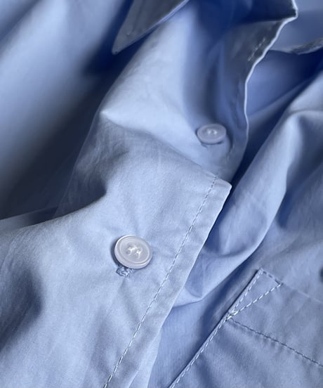 oversized blue shirt