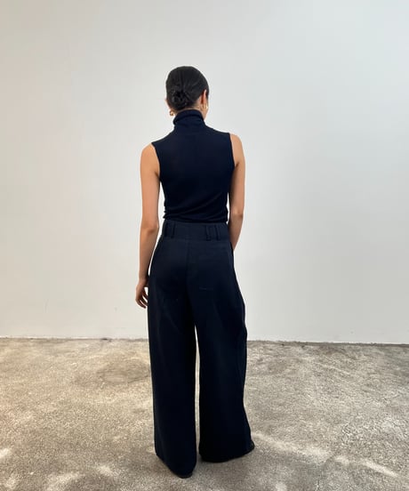 【FINE】wool sleeveless knit tank / 4color