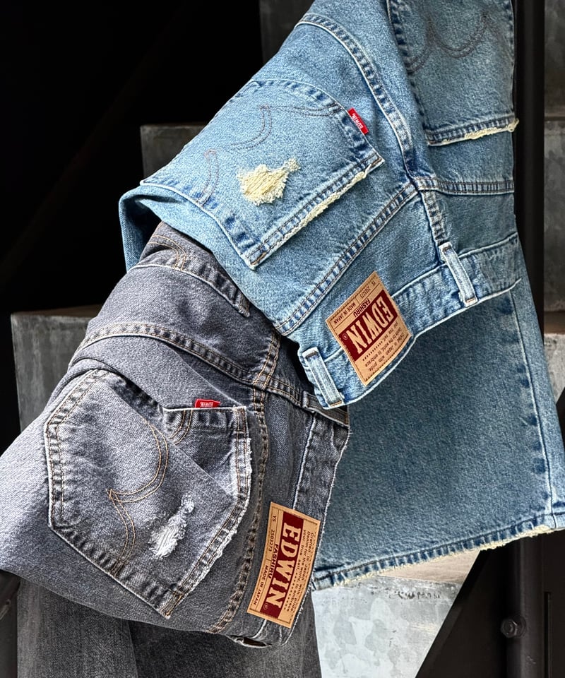 FASHIRU × EDWIN］vintage wide straight denim(Ja