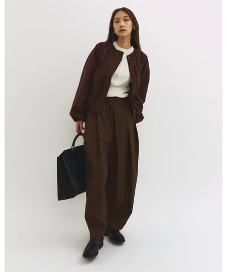 【FINE】wrap tuck wide pants/3size