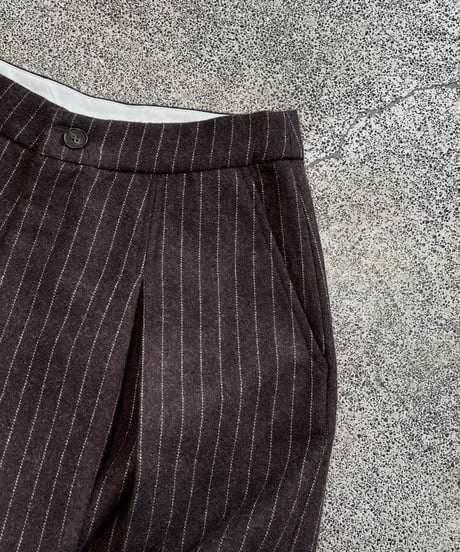 【FINE】pinstripe wide culotte shorts/3size/2color