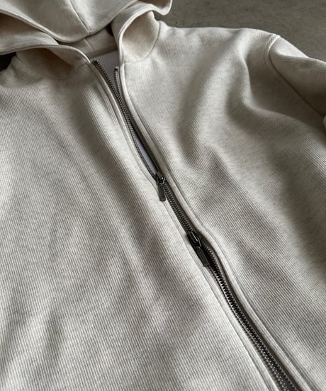double zip short hoodie/3color