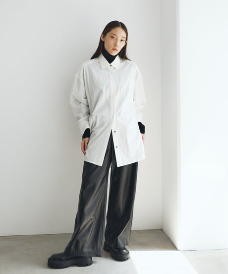 【FINE】typewriter dress over shirts/2color