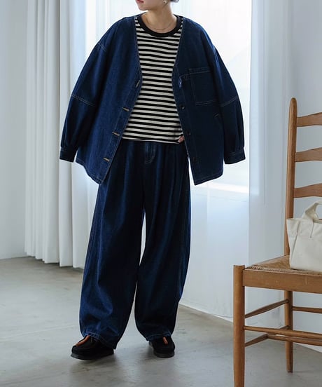 wide tapered denim / 2color / 3size