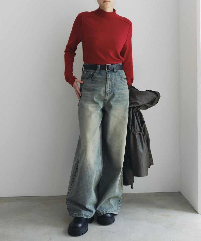 FINE】wide leg buggy jeans/2color/2size | F A S FINE】wide leg buggy jeans/2color/2size | F A S