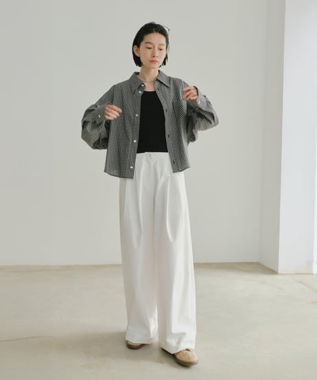 bias pocket check shirts(lightweight)【original color】/2color