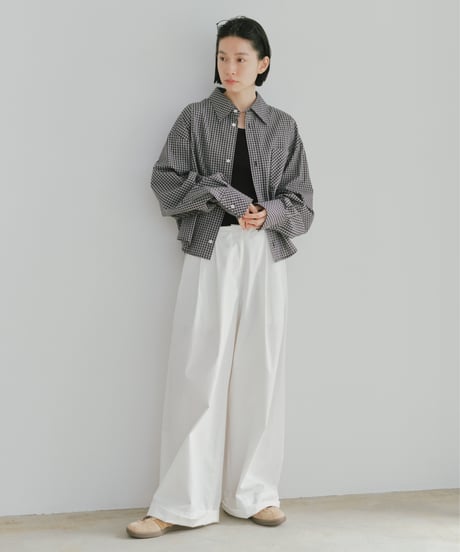 bias pocket check shirts(lightweight)【original color】/2color