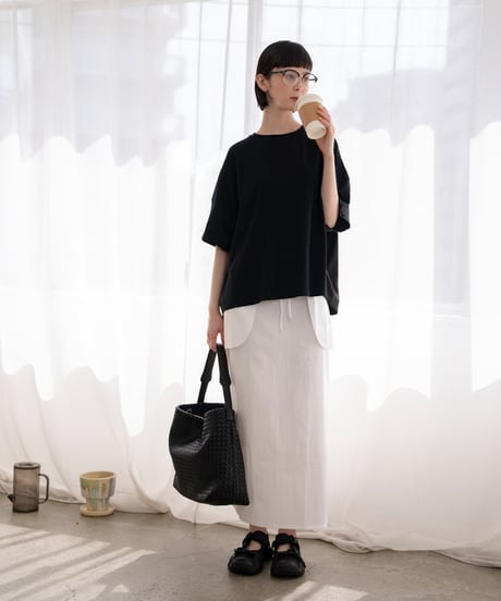 layered jersey dolman top