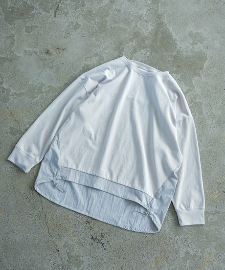 back switching long sleeve pullover/2color