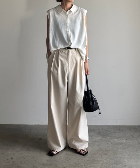 soft sleeveless airy blouse