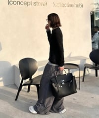 loose gloss shaka pants/3color