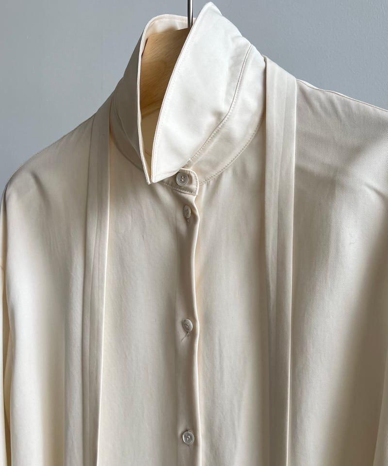 FINE】wrap stand collar shirt / 2color | F A S