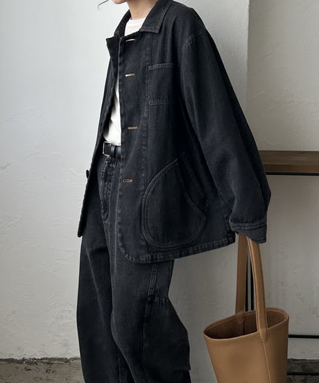 denim coveralls/2color