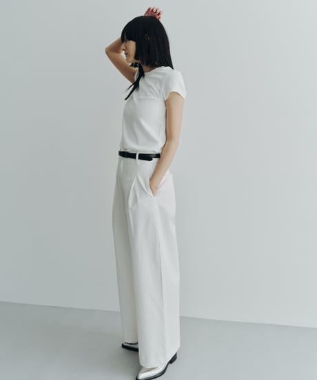 【FINE】tuck wide trousers/3size
