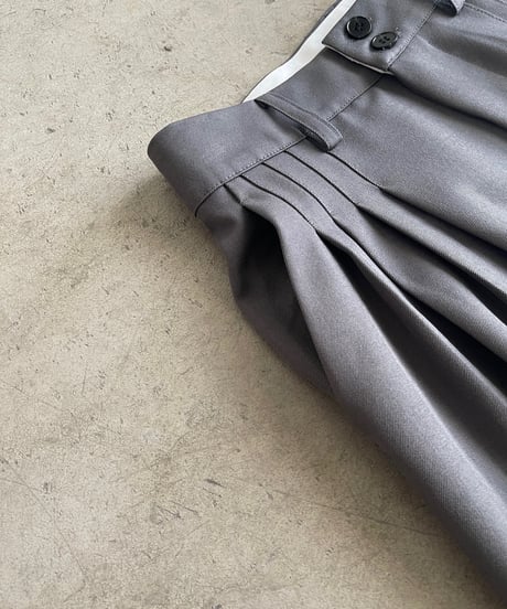 4 tuck drape slack（セットアップ対応)/2size/2color