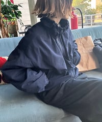 gather stand collar track jacket / 2color