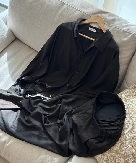 drawstring smooth shirt（セットアップ対応）