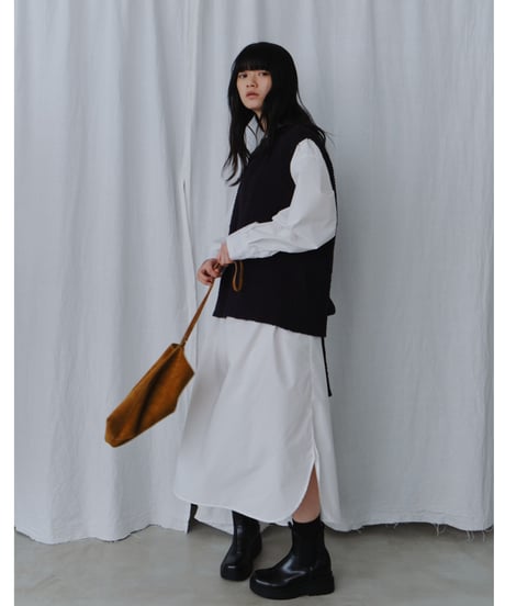 band collar shirt dress