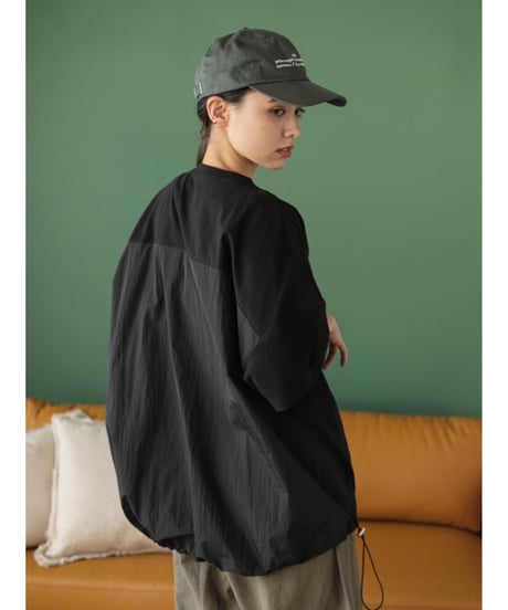 back switching drawst pullover/3color