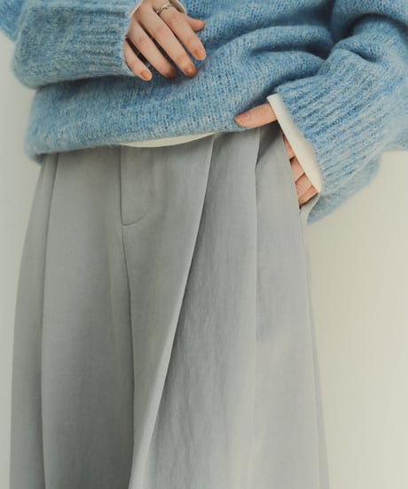 two tuck tencel wide slacks/2size/3color