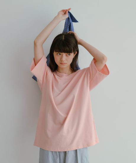 linen-like easy tee/4color