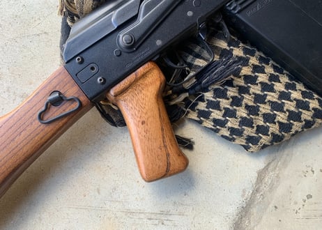 受注 東京マルイSAIGA12K用ウッドグリップ製作