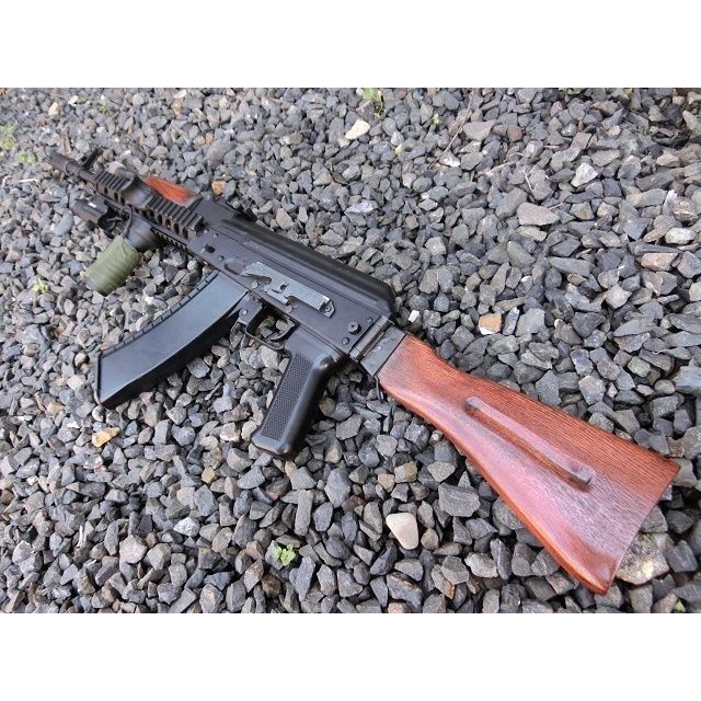 アサルトライフル 木製ストック付き 受注 次世代AKS74シリーズ用ウッドストック製作 | aohate custom