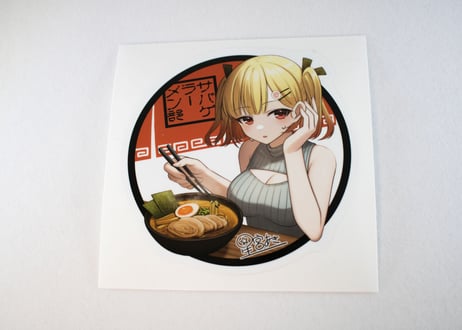 サバゲラーメン部屋外用耐候耐水ステッカー