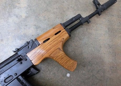 受注　次世代AKS74N用　AIMS-74タイプウッドハンドガード製作