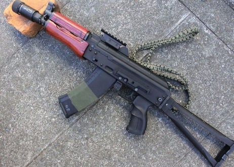 受注　KSC GBB AKS74U用ノーマルウッドハンドガード製作