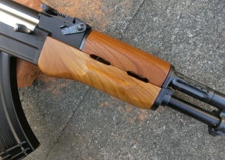 受注　マルイ次世代AK47用AKMタイプウッドハンドガード製作