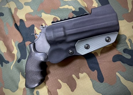 タナカ　S&W M327　M&P R8　5インチ w/XC-1タイプライト用Kydex®ホルスター　ライトグレー